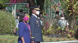 Leni Robredo given arrival honors at Philippine Military Academy