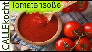 Tomatensoße selber machen aus frischen Tomaten - Rezept super einfach