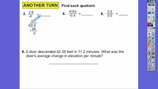 Dividing Rational Numbers - Lesson 3.5