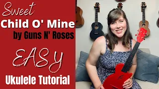 Sweet Child O' Mine by Guns N' Roses Ukulele Tutorial and Play Along | Cory Teaches Music