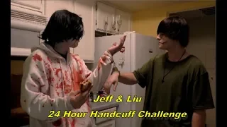 24 HOUR HANDCUFF CHALLENGE || JEFF & LIU WOODS