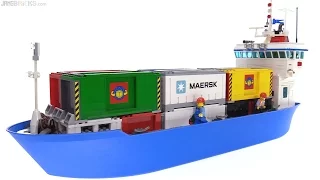 Custom LEGO Container Cargo Ship MOC 🚢