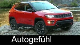 Jeep Compass Limited + Trailhawk Exterior/Interior/Driving - Autogefühl