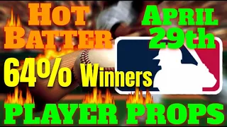 MLB ⚾ Player Props 🏟 [4/29/24] | MLB Bets & Predictions | #mlbpredictions  #mlbpicks #mlbbestbets