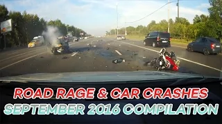 Road Rage & Car Crashes Idiot Drivers Compilation September 2016