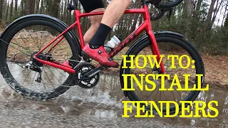 How To Install Fenders On A Bike | Honjo Fenders | Giant Contend AR