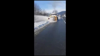 Snow blower D 470 on ZIL ( ZIL-157 with cabin of ZIL-130)