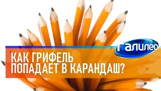 Галилео ✏ Как грифель попадает в карандаш?