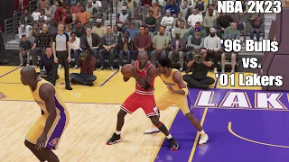 NBA 2K23 - '96 Bulls vs. '01 Lakers | PS5 4K 60FPS