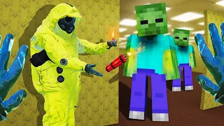 We Found MINECRAFT ZOMBIES in The Backrooms... (Bonelab Mods)