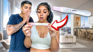 TAKING A PREGNANCY TEST ON CAMERA..