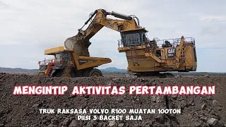 AKTIVITAS PERTAMBANGAN DIINDONESIA  #tambang #excavator #alatberat #mekanik #operator #caterpillar