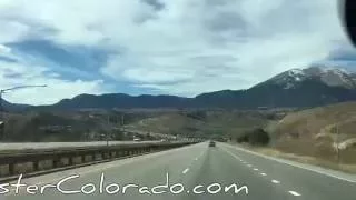 Drive from Denver to Vail Colorado via I-70 - timelapse through the Rocky Mountains