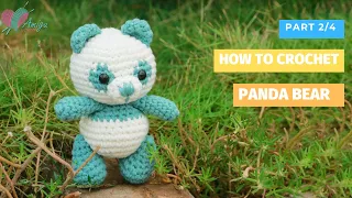 #184 | Amigurumi Panda Bear Crochet Pattern (2/4) | How To Crochet Amigurumi Animal | AmiguWorld