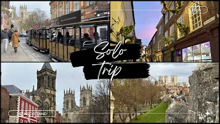 solo york trip(notnyc)🚕| scenic train ride, city walls, york minster, market hopping&dreamy sunsets