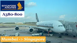 Singapore Airlines A380-800 - Mumbai (BOM) to Singapore (SIN) - SQ423 Economy - Flight Review #045