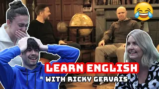 BRITISH FAMILY REACTS | Learn English With Ricky Gervais | Karl Pilkington