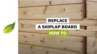 How To Replace Damaged Shiplap Tongue and Groove Boards
