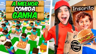 você constroi uma COMIDA no Minecraft e Recebe uma na Vida Real! BUILD BATTLE