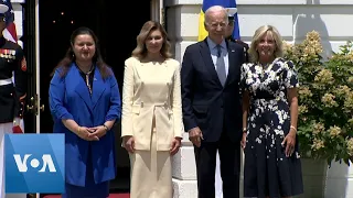 Bidens Welcome Ukraine’s First Lady to the White House