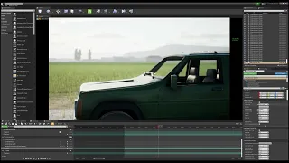 UE4 - Previz Car Shot - Countryside Road Environment - Virtual Production
