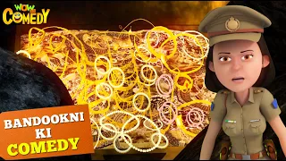 Zameen से nikala Bandookni ने Sona! | Cartoons for Kids|Bandookni Ki Comedy | Wow Kidz Comedy| #spot