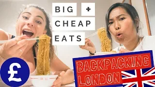 Where To Eat in London As A Backpacker - CHEAP + FILLING w/ Dejashu