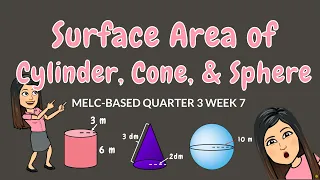 SURFACE AREA OF CYLINDER, CONE & SPHERE | GRADE 6