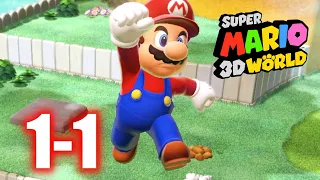 Super Mario 3D World - 1-1 Super Bell Hill - All Stars & Stamp 100% Gameplay Walkthrough