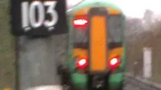 Southern Electrostar class 377 passes Bosham