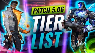 NEW UPDATE: BEST Agents Tier List! - Valorant Patch 5.06