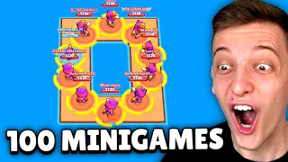 100 BRAWL STARS MINIGAMES IN 1 VIDEO! 😱