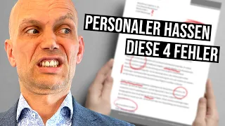 4 Fehler: Deshalb wird deine Bewerbung ignoriert!