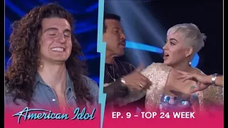 Cade Foehner: KATY PERRY LOSES IT OVER SEXY HOT ROCKERS Performance!! | American Idol 2018