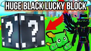 BREAKING THE HUGE BLACK LUCKY BLOCK In Pet Sim X! - Pet Simulator X Roblox