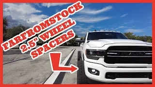 RAM 2500 LEVELED WITH 2.5 WHEEL SPACERS | 2019-2021 RAM FARFROMSTOCK
