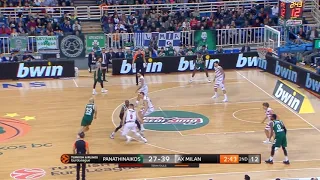 Nick Calathes highlights (Panathinaikos-Armani Milano: 83-86)