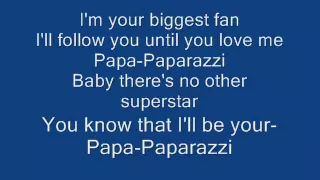 Lady GaGa - Paparazzi Acoustic Lyrics