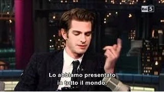 Andrew Garfield on David Letterman || Interview || (ita sub)