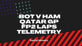 Valtteri Bottas v Lewis Hamilton lap comparison with telemetry | Qatar Grand Prix 2021 FP2