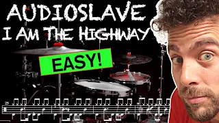 Audioslave - I Am The Highway - Drum Cover (with scrolling drum sheet)