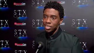 Chadwick Boseman Talks About '21 Bridges' At CinemaCon 19