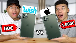 60€ iPhone 11 Pro Max VS 1500€ iPhone 11 Pro Max !!! (ORIGINAL VS WISH) | Kelvin und Marvin