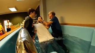 Glen, Joe, and Haden Getting Baptized!