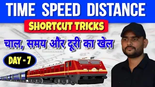 Time, Speed & Distance Maths Shortcut Tricks | समय, गति और दूरी | Day-7 | By Alok Sir #ssc #railway