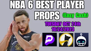 NBA PRIZEPICKS TODAY | 6 BEST PROP PICKS | TUESDAY  I 10/24/2023 | BEST PROPS | NBA BETTING |