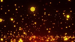 Gold Dust Particle, Glitter Sparkles and Magic Shiny Bokeh | 4K VJ Loop Moving Background, Fire Dust