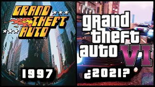 Evolución videojuegos de Grand Theft Auto Games (1997 - 2020)