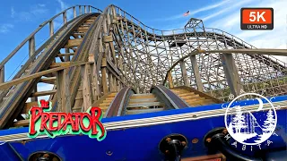 Predator (New Titan Track) Front Seat POV 5K 60FPS UHD | Dinn GCI Hybrid  | Six Flags Darien Lake