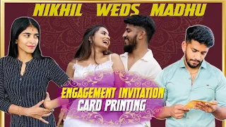 Engagement Card Print💞| Nikhil Nisha Vlogs  #nidhu